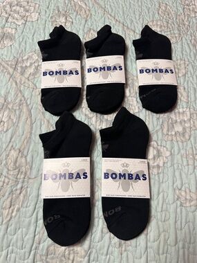 Bombas Men's Low-Cut Athletic Socks - Black (5 Pairs)
